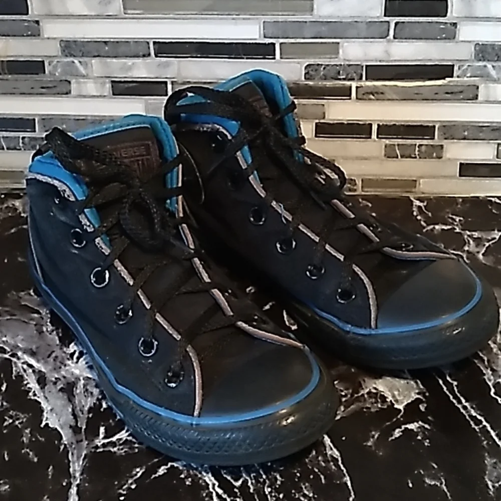Converse 3 black blue basketball 🏀